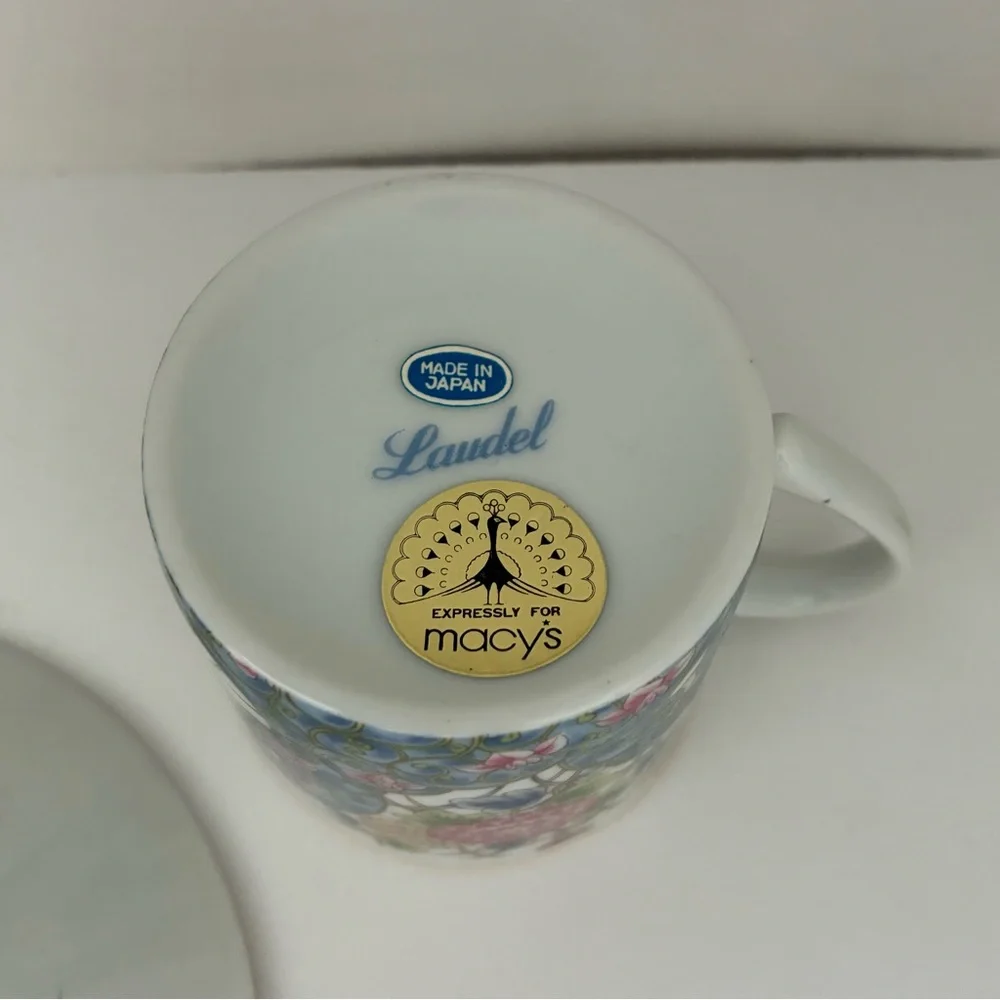 NWT Vintage Laudel for Macy’s Porcelain Made in Japan Demitasse Tea Cup/Saucer